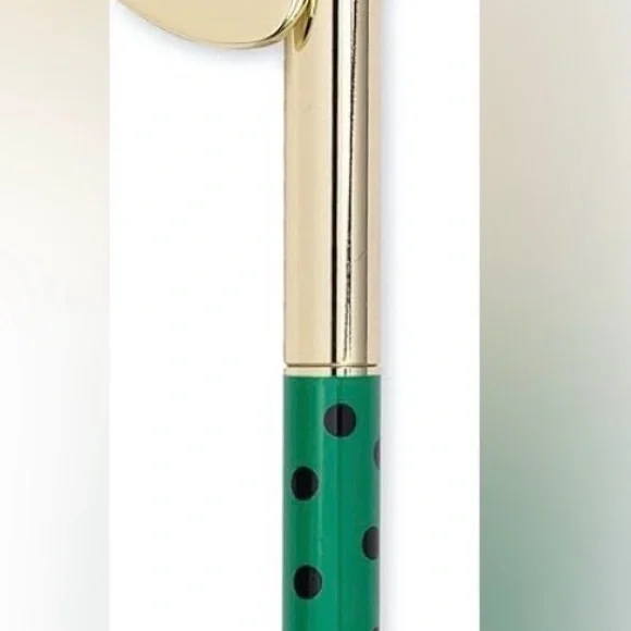 Kate Spade New York Ink Pen Key Fob black Ink Keychain Pen, Autumn Dot NEW - Picture 2 of 5